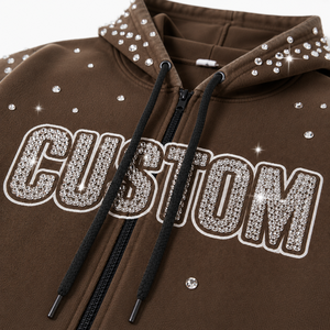Découvrez IMPEX : Fabricant sur mesure – T-shirt homme premium en coton lavé avec strass, coupe oversize, style streetwear vintage respirant pour l'automne - Product Image 3