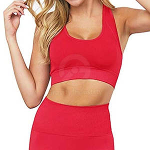 Ensemble de yoga pour femmes à prix abordable, marque privée, vente directe usine, faible MOQ, Spandex/Polyester, respirant, écologique, logo personnalisé sur le devant - Product Image 5