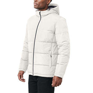 <b>Men's</b> Oversize Hooded High Collar Woolen Fluffy Down Puffer <b>Jacket</b> Spring - Product Image 4