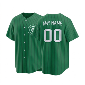 Maillot de baseball personnalisé respirant à séchage rapide 100% haute qualité unisexe, uniforme sportif en gros, manches courtes, col en V, sublimation - Product Image 1