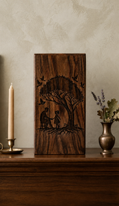 Handmade Wooden Cremation Urn Tree of Life <b>Memorial</b> Keepsake <b>Box</b> Custom Decor for Funeral Home - Product Image 4