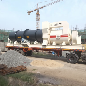 Planta de mezcla en caliente de asfalto Atlas-Planta de mezcla de tambor móvil de 10 a 120 TPH para construcción de carreteras - Product Image 1