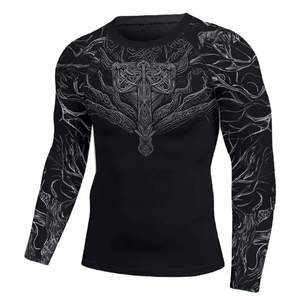 Camiseta Deportiva de Compresión Profesional para Entrenamiento, Gimnasio, Fitness y Artes Marciales - Product Image 1