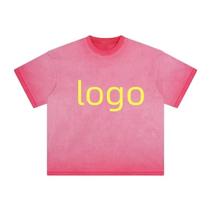 Camiseta Larga de Hombre con Lavado Ácido, Manga Corta, 100% Algodón, Ajuste Oversize, Hombro Caído, Estilo Urbano, Moda Streetwear, Corte Boxy, Lavado Mineral - Product Image 2