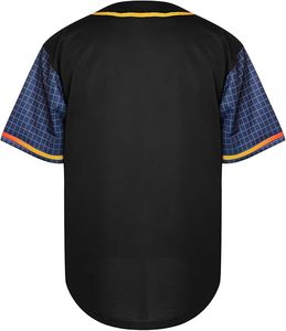 Maillot de baseball personnalisé imprimé par sublimation, manches courtes, uniforme d'équipe, tenue de performance professionnelle, tendance USA Europe - Product Image 4