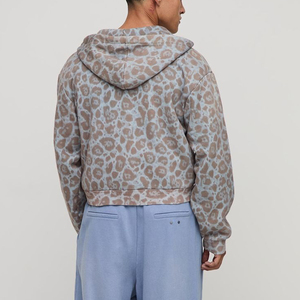 Custom Private Label Men Urban Streetwear Heavy Cotton Oversized <b>Zip</b> <b>Up</b> Hoodie Fashion <b>Jacket</b> Manufacturer - Product Image 3