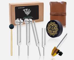 Juego de diapones para sanación – 128Hz, 136Hz, 256Hz, 384Hz. Diapasones Corporales - Product Image 6