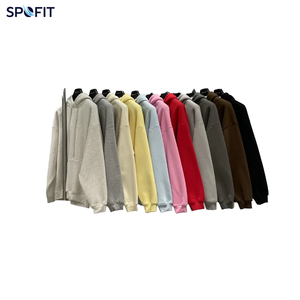 Sudaderas con Capucha Unisex de Invierno, Holgadas, Gruesas, con Diseño Sólido, Personalizables con Logotipo Propio, Venta al Por Mayor - Product Image 1