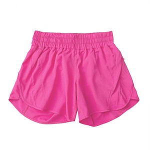 Shorts de sport blancs tricotés taille haute pour femme, avec taille élastique, coupe ample et respirante, tendance, commande en gros OEM - Product Image 4