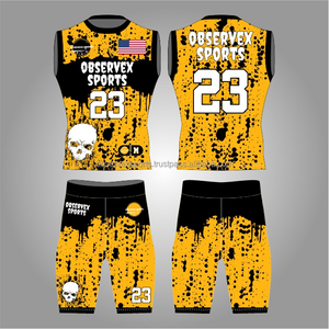 7v7 Uniform <b>Compression</b> Fit 7on7 Custom Made High Quality Flag Football Uniforms Breathable Sublimated Printed - Product Image 1