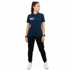 เสื้อโปโลผู้หญิง เสื้อกอล์ฟแบบกำหนดเอง ปักโลโก้ เสื้อโปโลลำลอง ปักลายตามแบบ OEM - Product Image 1