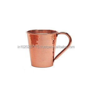 Tasses en cuivre au charme rustique avec finition martelée traditionnelle et intérieur lisse parfait pour un usage quotidien ou des cadeaux de vacances - Product Image 1