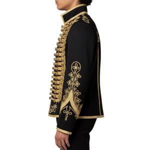 Unisex Black Gold Embroidered Premium Soccer Uniform Turn-<b>down</b> Collar Short Sleeve Regular Fit Letter Front All Seasons Wear - Product Image 4