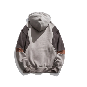 Sudadera con capucha unisex de algodón de peso pesado con hombros caídos, bordada, estilo urbano, para hombre, venta al por mayor - Product Image 4