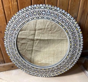 Best Quality Stylish Modern Round Wall Mirror Handcrafted Beautiful Bone Inlay Eco-Friendly <b>Framed</b> Christmas - Product Image 1