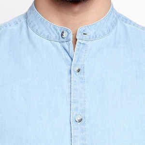 Camisa de Mezclilla para Hombre, Estilo Moderno 2026, Corte Ajustado, Cálida para Invierno, Talla Adulto, en Venta, Servicio OEM, Precio al por Mayor - Product Image 5