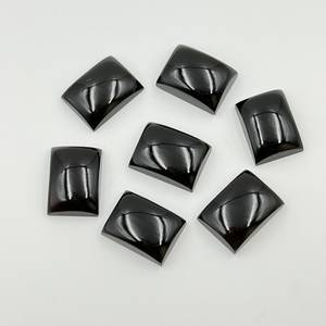 AAA + พลอยสีดำธรรมชาติสีดำนิล CAB cabon หลวมอัญมณี DIY เครื่องประดับแหวนสร้อยคอทำอิบราฮิม - Product Image 1