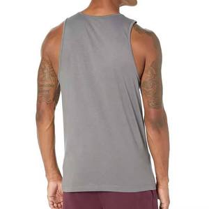 Camisetas sin mangas para hombre Nesta Sports High Street Workout, nuevo diseño a rayas, camisa de punto de verano transpirable de algodón de talla grande - Product Image 6