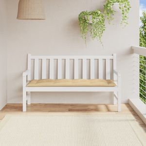 Coussin de banc de jardin 100% polyester mélangé beige, coussins et oreillers d'extérieur - Product Image 3