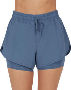 กางเกงขาสั้นออกกำลังกายพิมพ์ลายคุณภาพสูงสำหรับผู้ชายเสื้อผ้าแนวสตรีท2-in-1กันยับสำหรับ2024 - Product Image 5