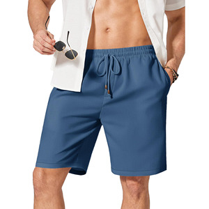 Shorts de jogging pour hommes en gros, pas chers, amples, pour l'été, vêtements de sport, pantalons mi-longs, shorts de sport unis, grandes tailles, shorts de plage pour hommes - Product Image 3