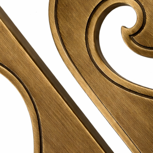 Poignée de porte décorative en laiton antique durable Nimbus Modern |   Quincaillerie architecturale en forme de volute pour portes d'entrée d'hôtel - Product Image 2