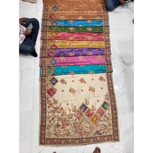 Sari de viscosa pura estampado más vendido, tela de primera calidad para la colección de bodas, disponible a precio de fábrica. - Product Image 2