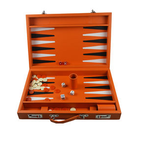 Jeu de backgammon en cuir fait main, dernier design, personnalisé, de qualité supérieure, jeu divertissant pour enfants et adultes - Product Image 2