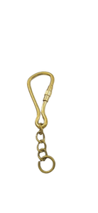 Crochets mousquetons en métal de qualité supérieure avec anneau porte-clés, finition dorée durable, accessoires pour porte-clés - Product Image 3