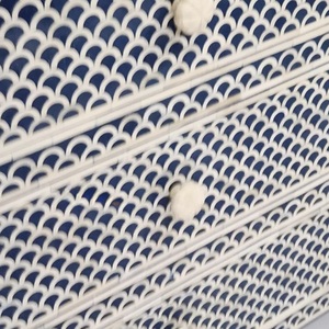 ILAHI's Bone Inlay <b>Drawer</b> Modern Design Agate Detailing <b>Storage</b> Portable Home Furniture - Product Image 5