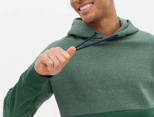 เสื้อฮู้ดผู้ชายผ้าฝ้าย 100% แบบสวมหัว ระบายอากาศได้ดีและแห้งเร็ว - Product Image 4