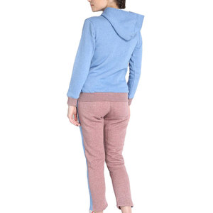 Ensemble de survêtement pour femme doublé polaire, sweat à capuche oversize et pantalon de jogging, tenue décontractée d'hiver, fournisseur en gros OEM ODM - Product Image 3