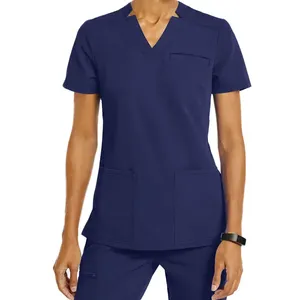 Custom <b>Doctor</b> Scrubs Wholesale 100% Cotton Jersey Scrubs Unisex Hospital Uniform <b>Sets</b> OEM Fashion - Product Image 1