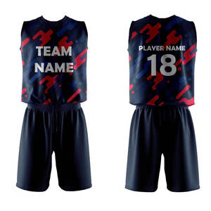Tenues de volley-ball d'hiver personnalisées unisexe avec logo imprimé par sublimation sur le devant, nom et numéro du joueur, ensemble maillot et short - Product Image 5