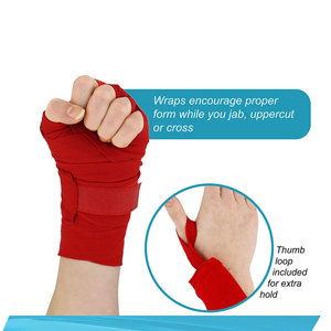 ผ้าพันมือสำหรับชกมวยแบบยืดหยุ่น ระบายอากาศได้ดี ทนทานต่อการสึกหรอ สวมใส่สบาย พร้อมสกรีนโลโก้ตามสั่ง ลดราคาพิเศษ - Product Image 6