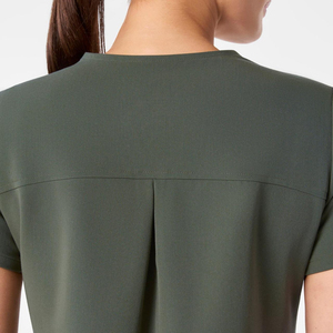 Best Selling Women Green <b>Scrub</b> Set Cotton Polyester Woven Hospital Uniform Pants V-Neck Top <b>Nursing</b> <b>Scrubs</b> - Product Image 5