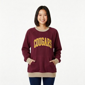 Sudadera cómoda de cuello alto, diseño holgado, jersey minimalista oversize con cuello simulado, pieza de moda con bordado de alto gramaje. - Product Image 2