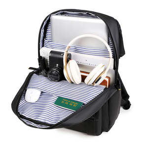 Mochila para Portátil de Viaje Resistente con Logotipo Personalizado, con USB, Impermeable, de Microfibra y Cuero, Antirrobo, para la Escuela, la Universidad y Negocios - Product Image 6