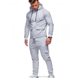 เสื้อแจ็กเก็ตมีฮู้ดแบบกำหนดเอง2020ใหม่ชุดวอร์มลำลองสำหรับผู้ชายชุดออกกำลังกายขายส่ง - Product Image 2