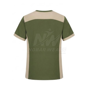 Tops de travail à manches courtes pour équipe médicale, col rond, uniforme conçu pour les professionnels de la santé, des cliniques et des hôpitaux - Product Image 4