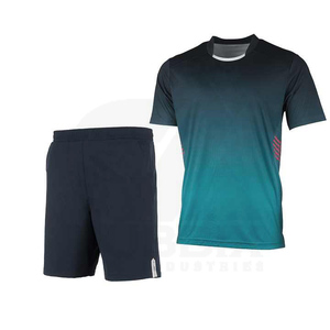 Men's Sublimated Soccer Jersey Set Short Sleeve Moisture Wicking Athletic Fit All Seasons Gradient Color Polyester Uniform - Product Image 3