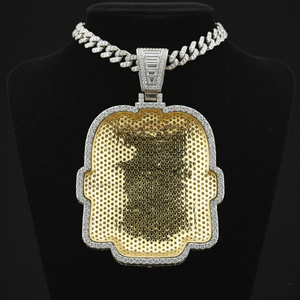 จี้สร้อยคอ Mystic Totem ประดับเพชรแบบ Iced Out เครื่องประดับชั้นดี จี้และชาร์มเพชร VVS มอยส์ซาไนต์ โซ่เงินแท้ 925 - Product Image 2