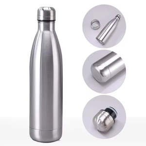 Copper <b>Stainless</b> <b>Steel</b> <b>Water</b> <b>Bottle</b> Hidden Storage Compartment Portable Travel <b>Bottle</b> Large Capacity Modern Dual Function Design - Product Image 3