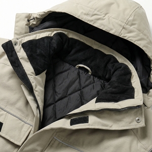 Parka Ártica con Capucha Beige |   Chaqueta de Campo Impermeable y Aislada con Múltiples Bolsillos con Solapa |   Fabricante OEM de Equipos de Supervivencia y Rescate - Product Image 3