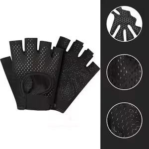 Gants d'entraînement pour hommes et femmes, pour musculation, cyclisme, gym, fitness, respirants, fermeture à pression, ajustement parfait, polyester, unisexe, tous usages - Product Image 5