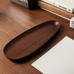 Plates Solid Wood Plate <b>Set</b> Natural Wood <b>Serving</b> Tray <b>Set</b> - Product Image 6