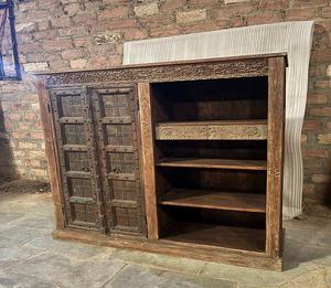 Wooden <b>Kitchen</b> Cabinet Solid Wood Almirah Storage <b>Unit</b> with <b>Shelves</b> Doors Furniture <b>for</b> Dining Room Placement Use - Product Image 4