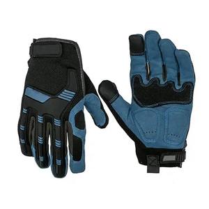 Custom Anti-Impact Mechanic Fishing Leather Safety TPR Protection Reinforced Palm Ergonomic Design Wrist Needle Detection Four - Product Image 6