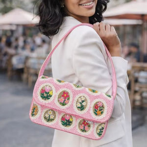 Sac à main perlé pour femme de marque de luxe très populaire, sac à bandoulière élégant pour femme - Product Image 1