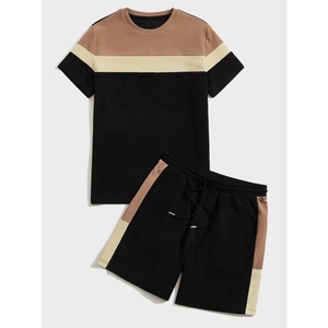 Paquete Económico de Camiseta y Pantalones Cortos Deportivos para Hombre, Ropa Deportiva para Gimnasio, Entrenamiento, Correr, Tela de Secado Rápido, Logotipo Personalizado, Venta al Por Mayor - Product Image 3